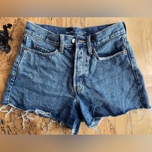 Blue Denim Women High Rise Shorts